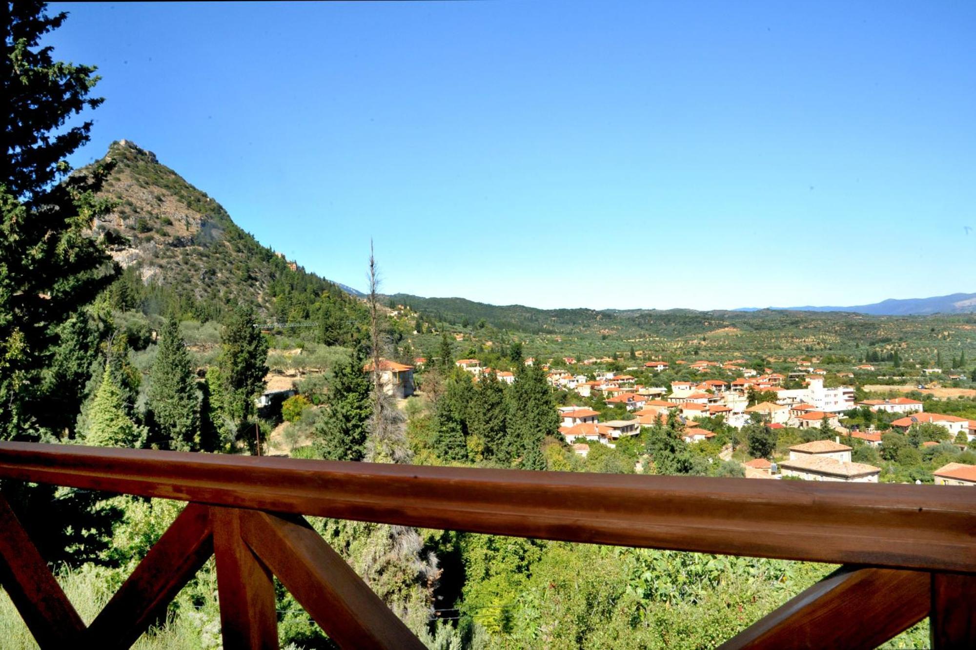 Aesthetic Delight - Stone Villa In Mystras Exteriör bild